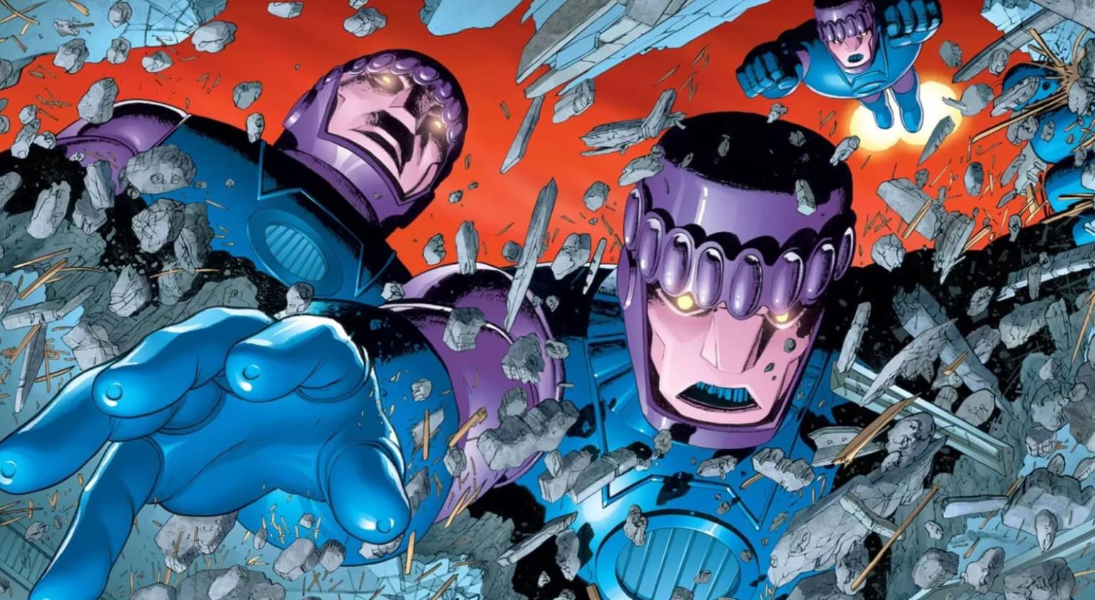 La imagen filtrada de Avengers: Doomsday revela una mirada más clara a los centinelas con precisión cómica de la película